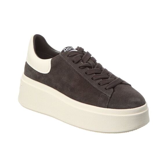 Ash Moxie Suede Platform Sneaker, Black